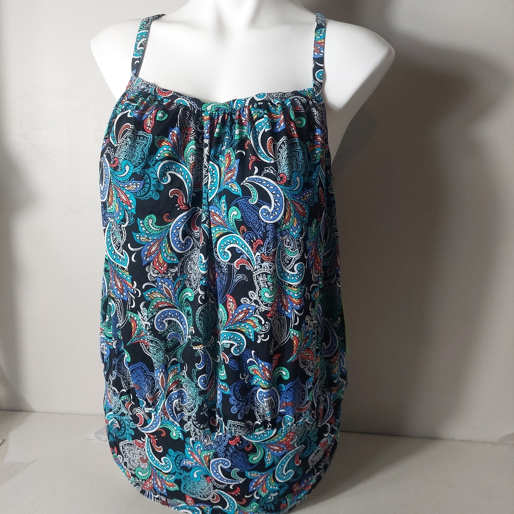 Paisley Print Women Swim One Piece